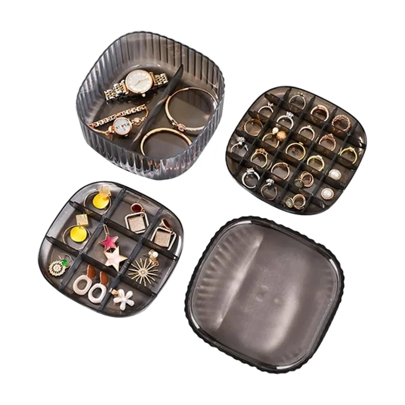 ORGANIZADOR JOYAS 32 COMPARTIMIENTOS 3 CAJONES PORTATIL - 2