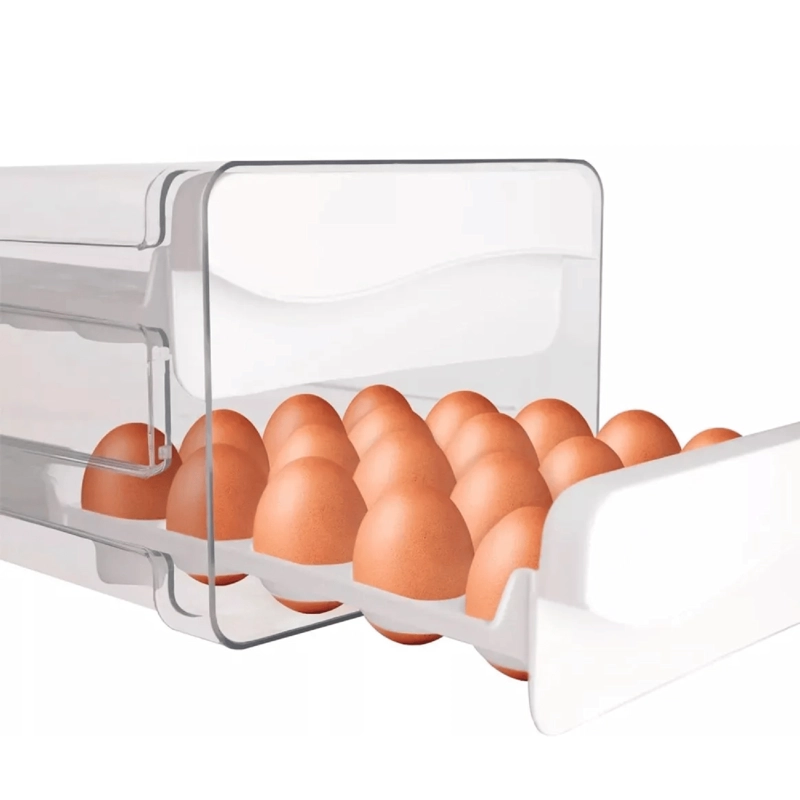 ORGANIZADOR PORTA HUEVOS 2 NIVELES 40 HUEVOS 27.2X21.9X16.5 CM - 4