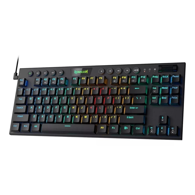 TECLADO GAMER ULTRA LOW PROFILE PROFESIONAL RGB NEGRO - 3