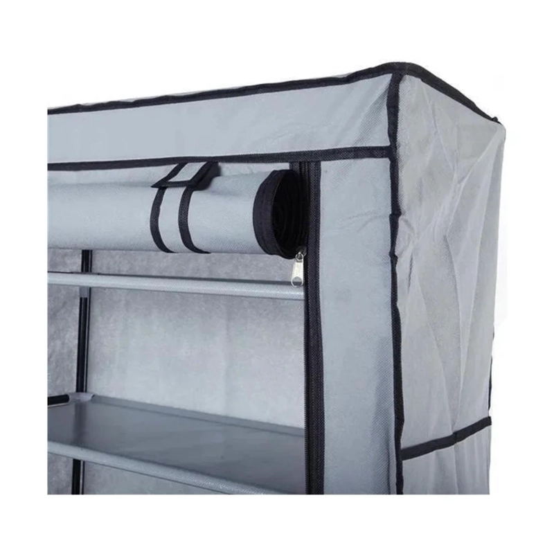 ZAPATERO ARMARIO VERTICAL ORGANIZADOR 10 NIVELES GRIS - 3
