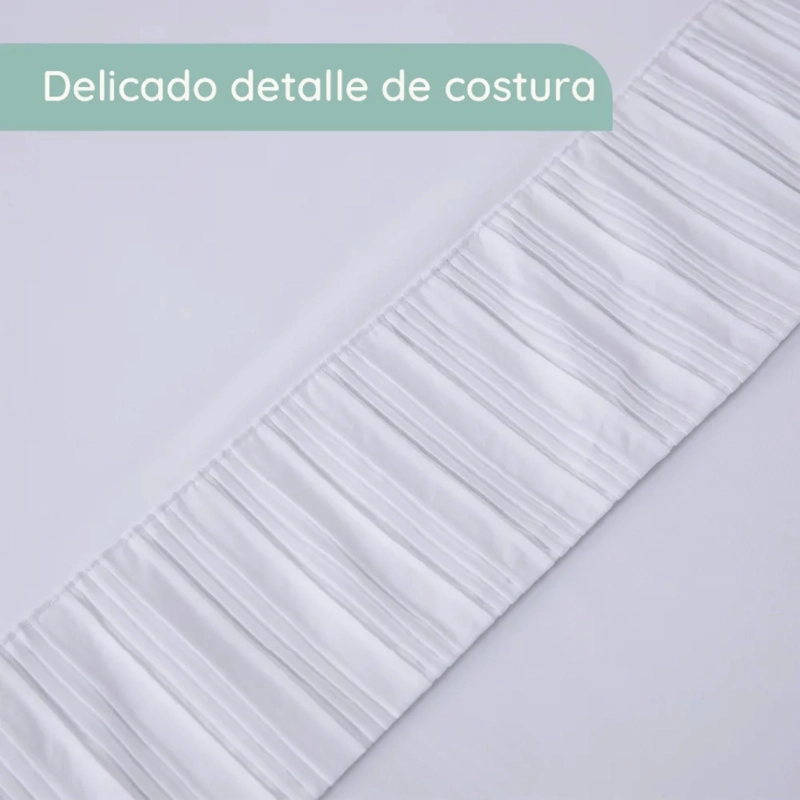 SABANAS COLCHON KING MICROFIBRA 300 HILOS BLANCO - 3