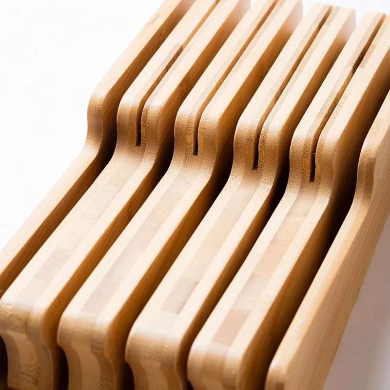 SOPORTE ORGANIZADOR 9 CUCHILLOS 5.8X13X40.3 CM BAMBU - 5