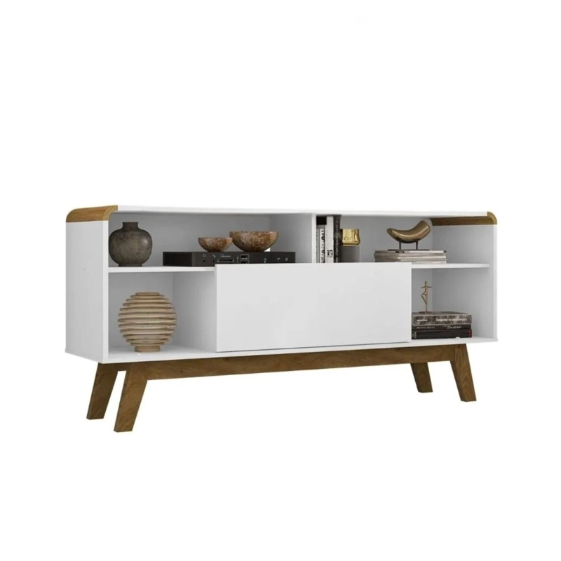 RACK ESTANTE TV 55 LAZULI 136X36X64 CM BLANCO - 1