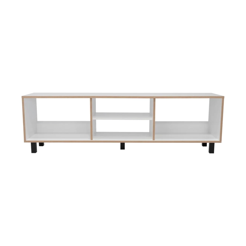 RACK 5 REPISAS TV 70 160X47.5X35 CM BLANCO - 2