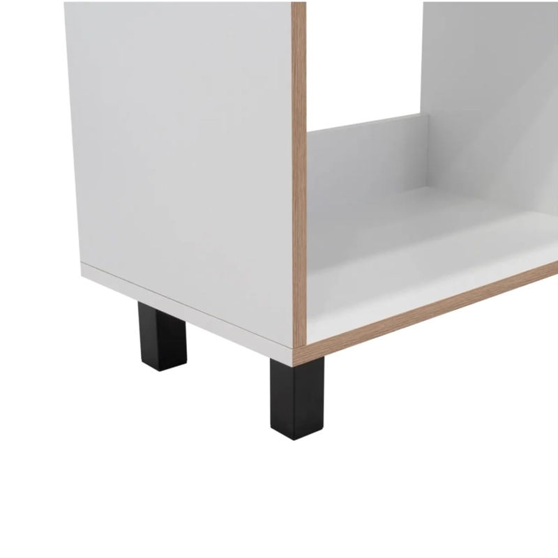 RACK 5 REPISAS TV 70 160X47.5X35 CM BLANCO - 4