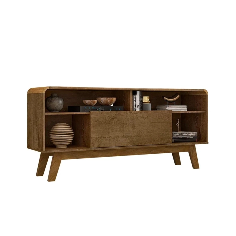 RACK ESTANTE TV 55 LAZULI 136X36X64 CM MARRON - 1