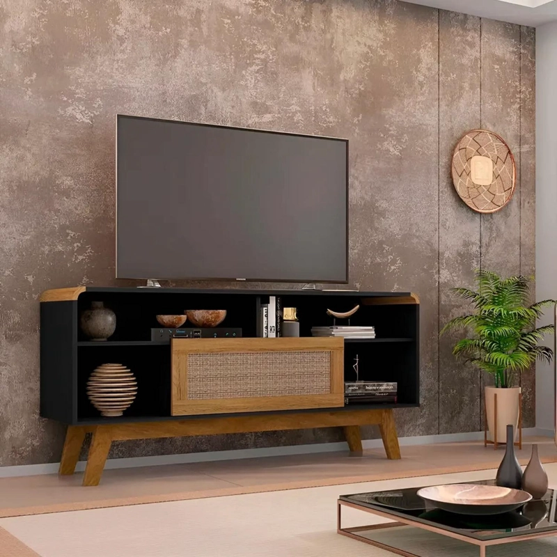 RACK ESTANTE TV 55 LAZULI 136X36X64 CM BEIGE - 5