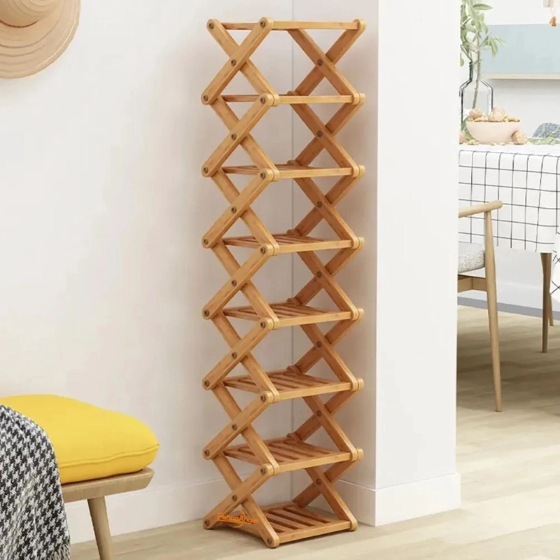 ZAPATERO ORGANIZADOR MULTIUSO 8 NIVELES BAMBU - 4