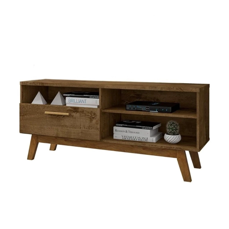 RACK ESTANTE TV 55 PALADIO RUSTICO 136X38X59 CM - 1