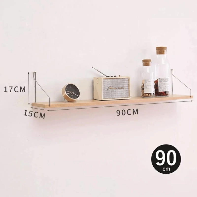 REPISA FLOTANTE PARED HOGAR 4 PIEZAS 90X15X15 CM MADERA - 4