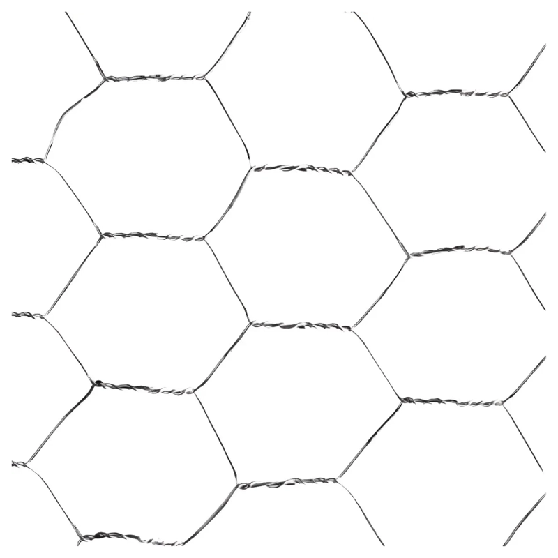 TEJIDO MALLA EXAGONAL GALLINERA ACERO INOXIDABLE 1X20 MTS - 2