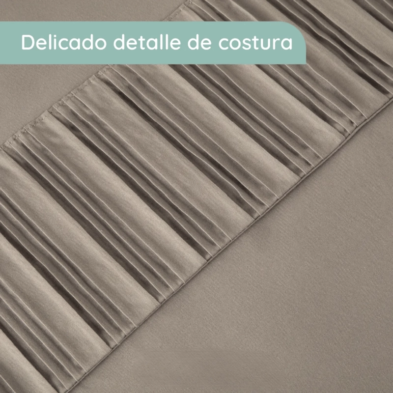 SABANAS COLCHON KING MICROFIBRA 300 HILOS BEIGE - 3