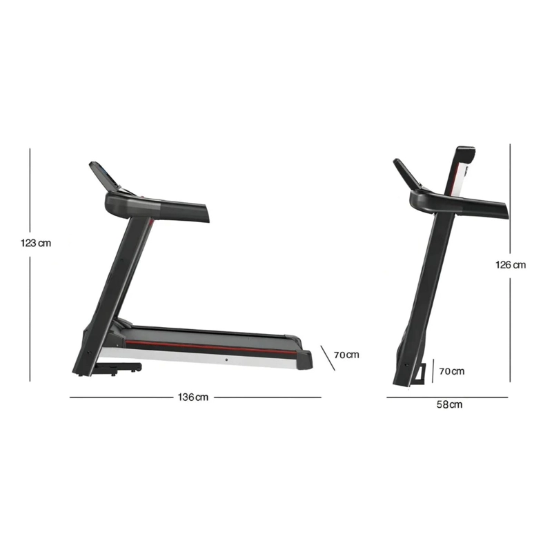 TROTADORA CAMINADORA DEPORTIVA ELE CTRICO 2.5 HP 100 KG - 4