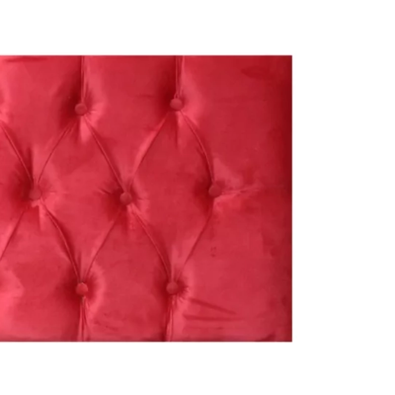 RESPALDO ELEGANTE SUPER KING CAPITONE 200X60 CM ROJO FELPA - 2