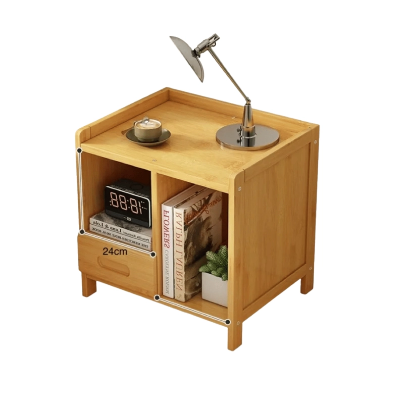 VELADOR 3 NIVELES CAJON MESA 45X42X31 CM BAMBU - 2