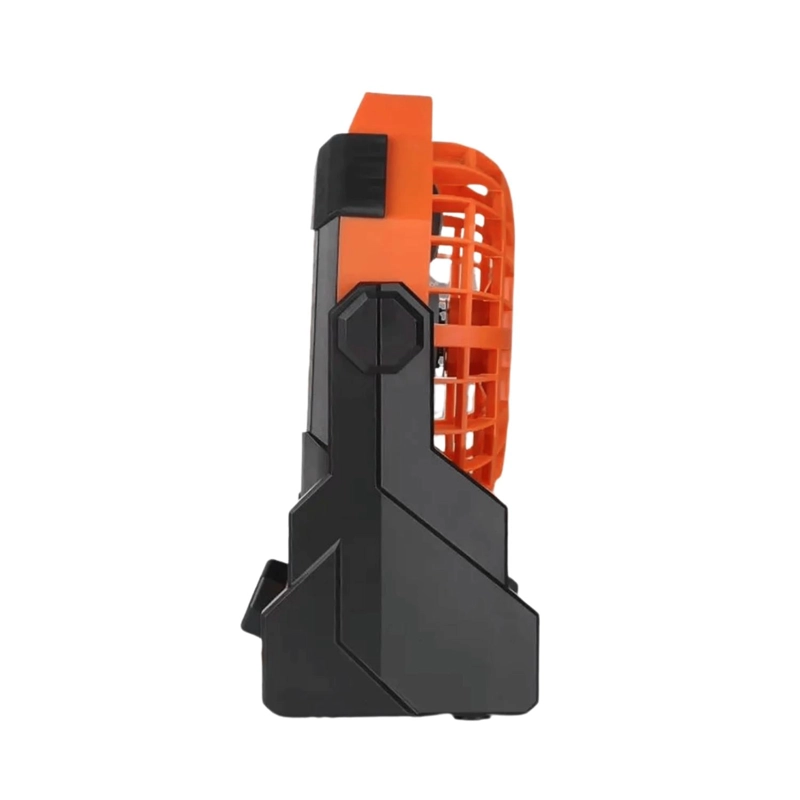 VENTILADOR PORTATIL CAMPING RECARGABLE 5 WATT NARANJA - 2