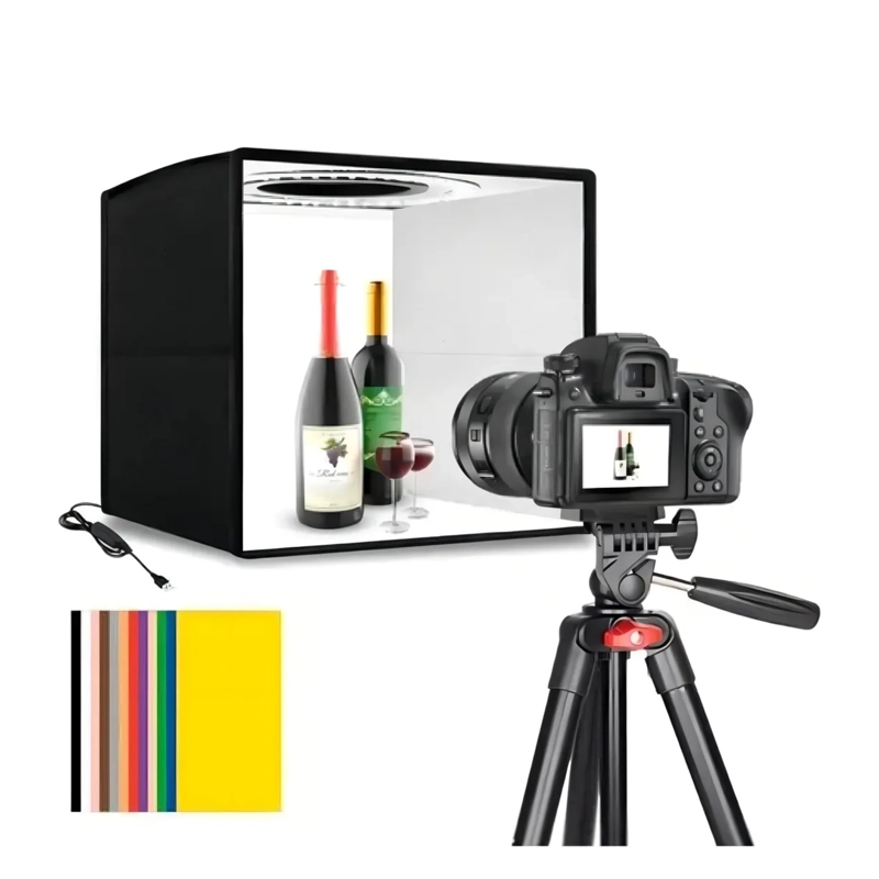 SET ESTUDIO FOTOGRAFICO PORTATIL 40X40 CM - 4