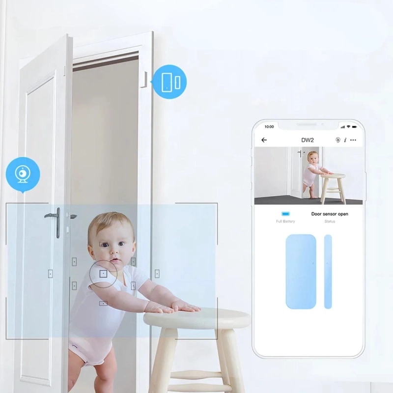 SENSOR DETECTOR PUERTAS VENTANAS SONOFF BLUETOOTH 5 WATT BLANCO - 5