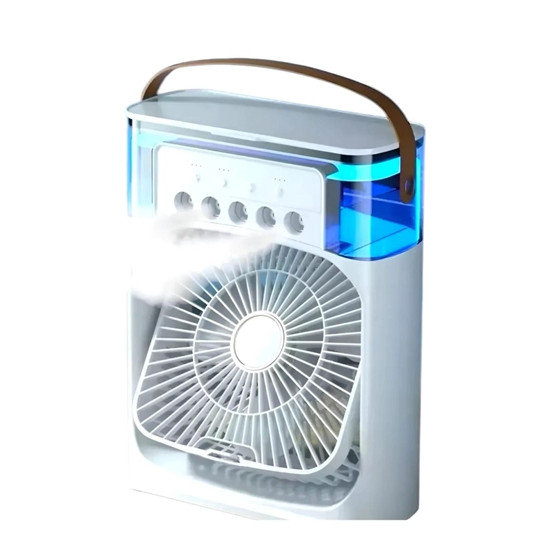 VENTILADOR HUMIFICADOR AIRE FRIO ESCRITORIO 600 ML - 1