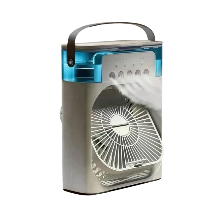 VENTILADOR HUMIFICADOR AIRE FRIO ESCRITORIO 600 ML - 2