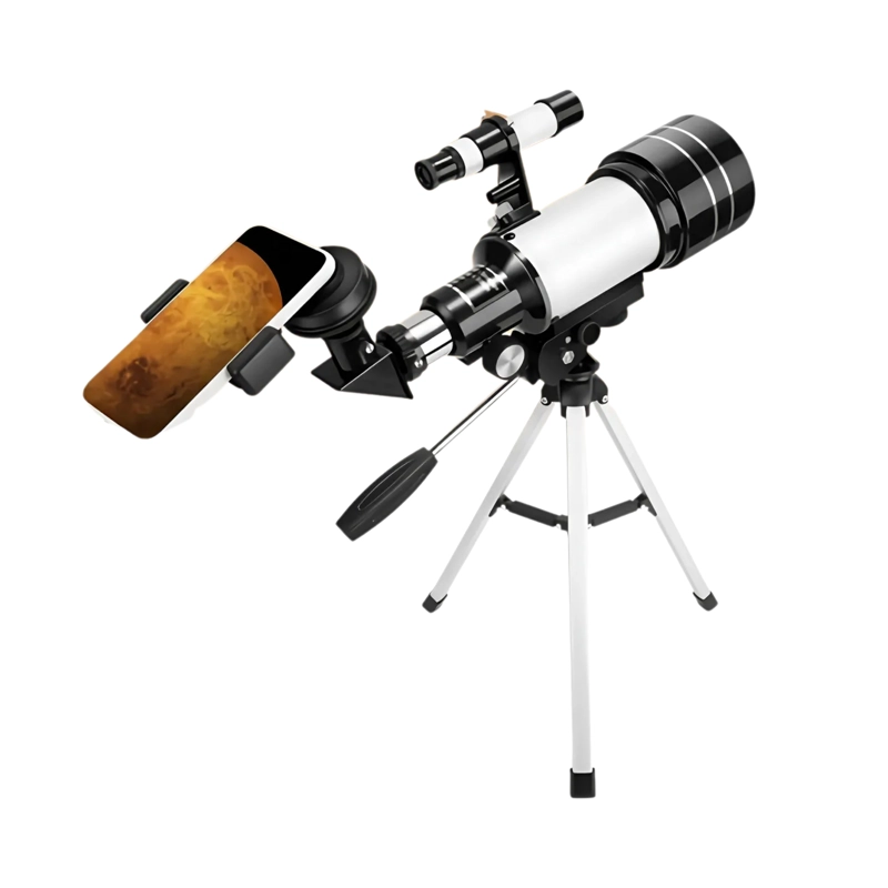 TELESCOPIO ASTRONOMICO 70/300MM 150X SOPORTE CELULAR GRIS - 1