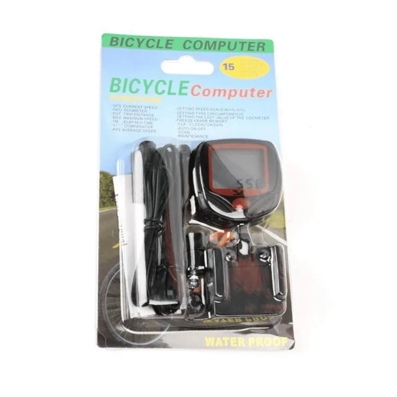 VELOCIMETRO BICICLETA 15 FUNCIONES NEGRO - 3