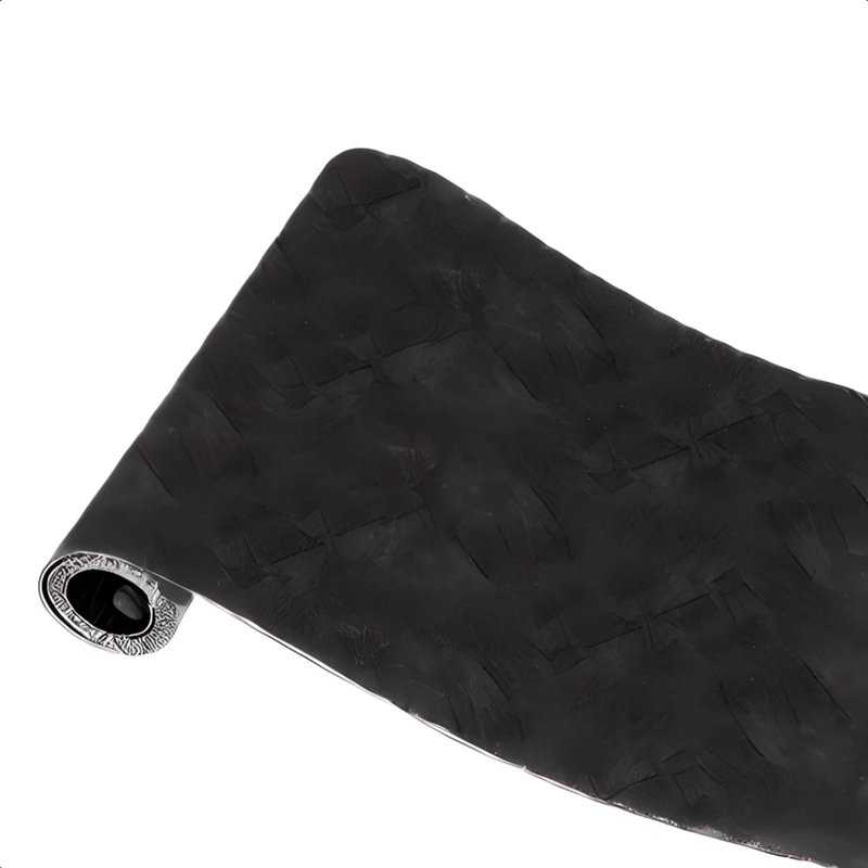 ROLLO PAPEL MURAL PARED PISO MARMOL 60X300 CM PIEDRA NEGRO - 1