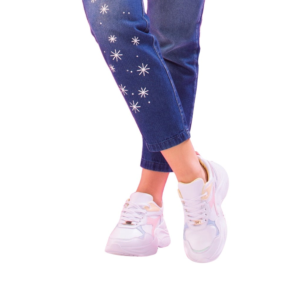 JEANS PUSH UP MUJER TYT AZUL LUNA MOM COLOMBIANO - 3