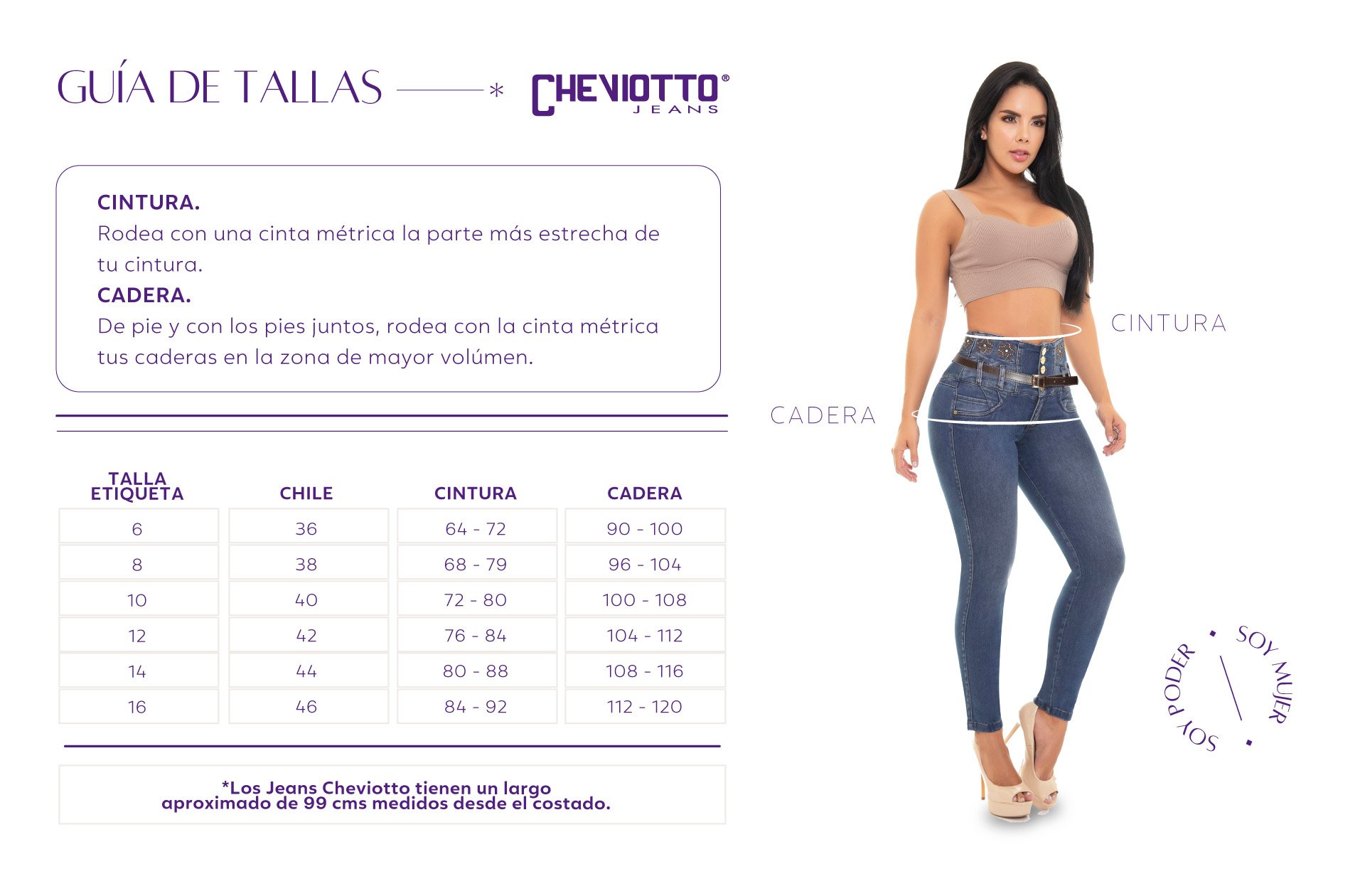 JEANS LEVANTA COLA 14400 AZUL CLARO CHEVIOTTO - 7