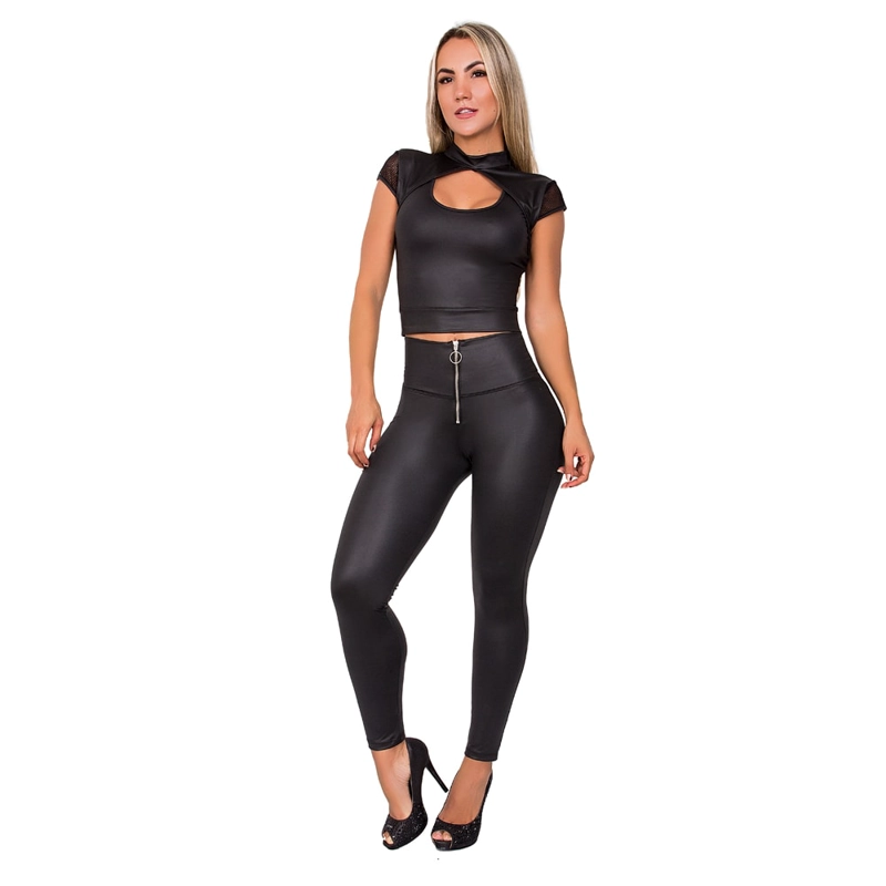 CALZA LEVANTA COLA EN ECO CUERO CON MALLA INTERNA EN POWER NET STAQMI - 5