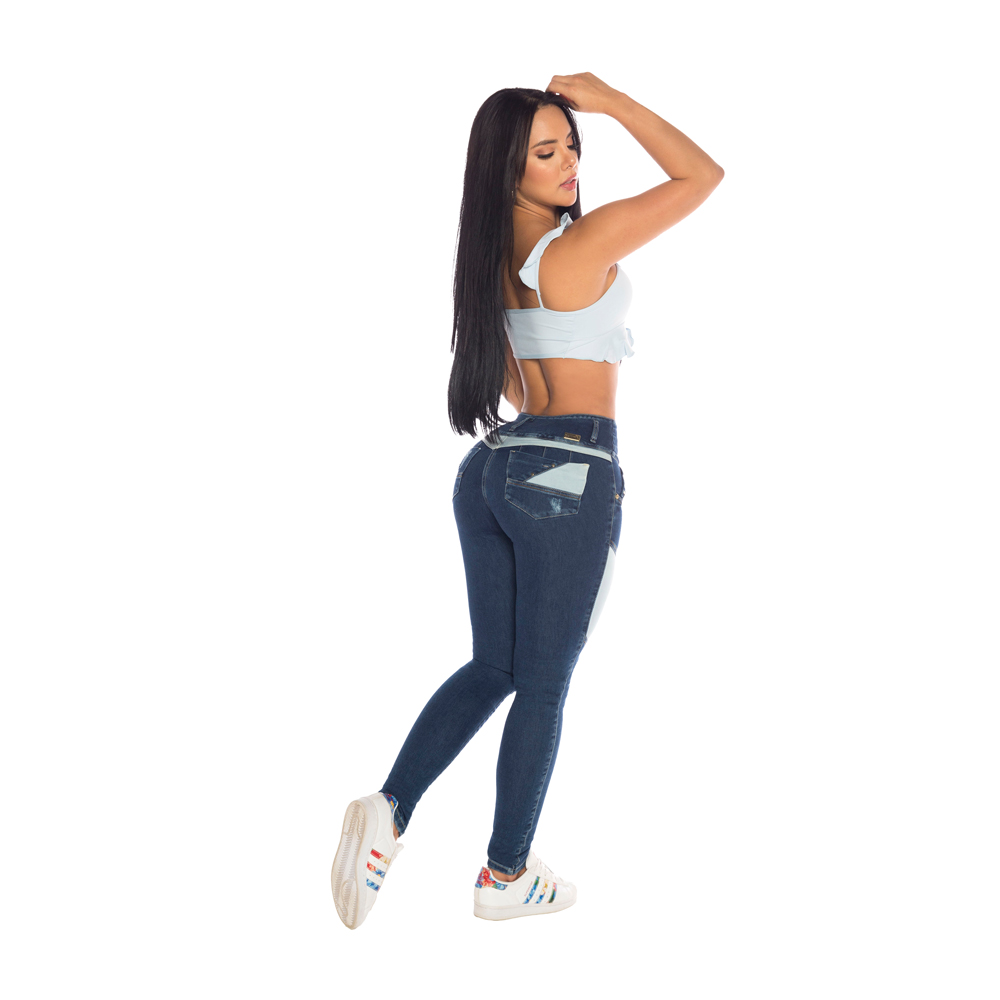 JEANS ALGODÓN PUSH UP MUJER CHEVIOTTO LEVANTA COLA 14472 - 4