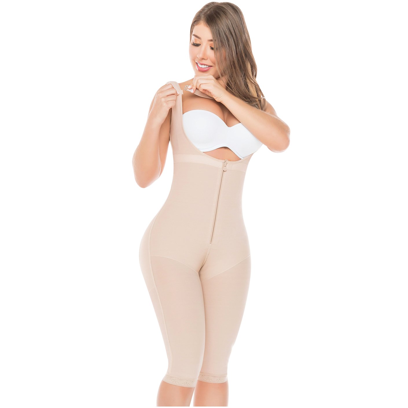 FAJA LIPOESCULTURA ESPALDA ALTA MANGA SIZA 517 FAJAS SALOME - 2