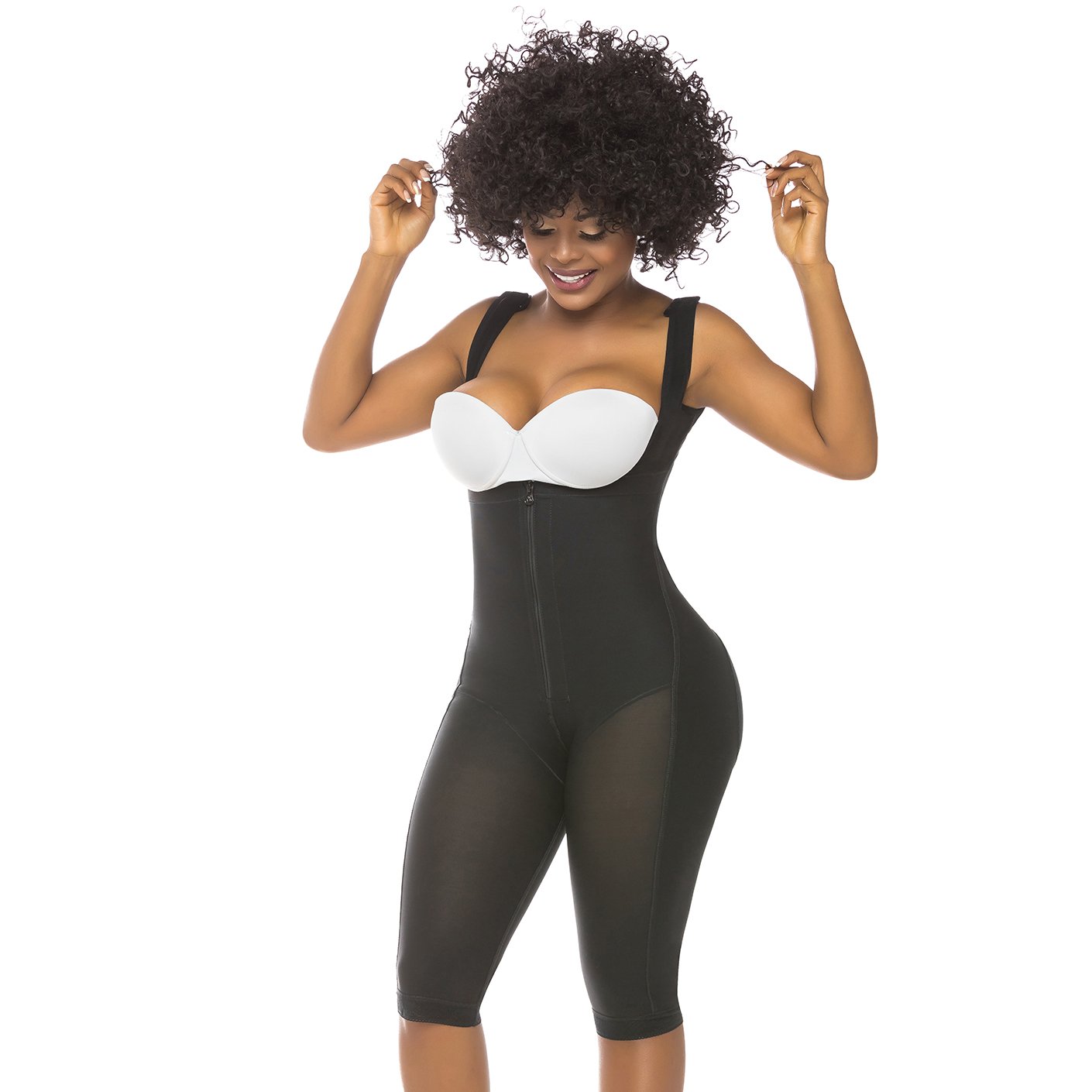 FAJA LIPOESCULTURA ESPALDA ALTA LEVANTA COLA 518 FAJAS SALOME - 3