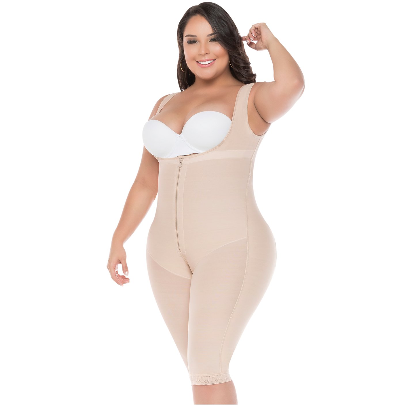 FAJA LIPOESCULTURA ESPALDA ALTA LEVANTA COLA 518 FAJAS SALOME - 4
