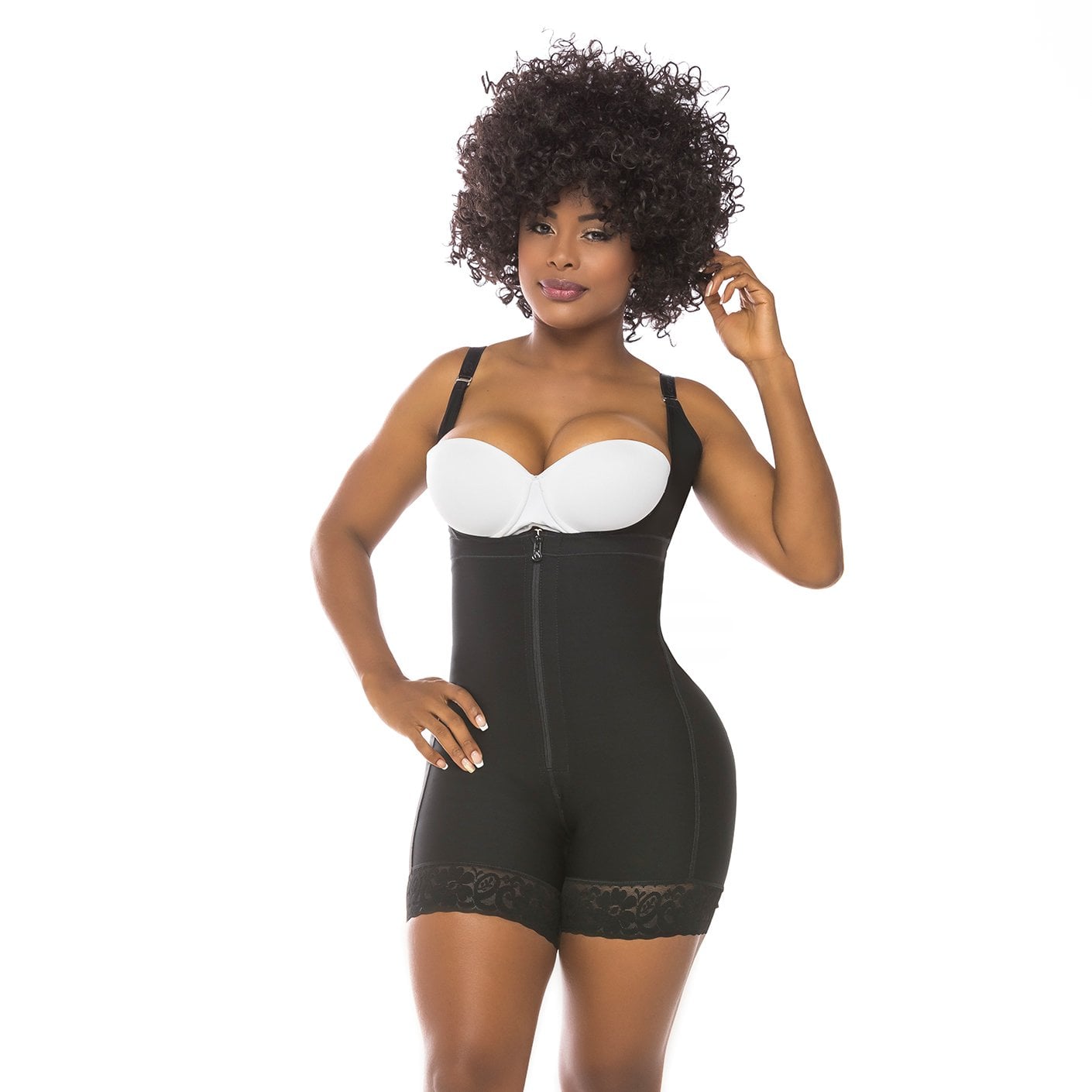 FAJA MOLDEADORA Y REDUCTORA ESPALDA ALTA SHORT 62166 FAJAS SALOME - 1