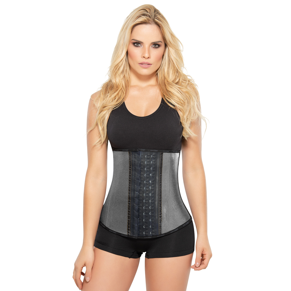 CINTURILLA DEPORTIVA EN LATEX COLOR METALICO 3 SERIES DE BROCHES 2046 ANN CHERY - 1