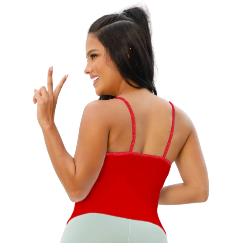 BLUSA BASICA SEMI CONTROL 7085 ROJO MUJERON - 2