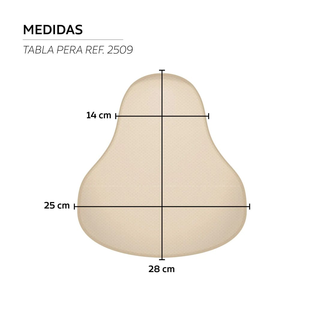 TABLA EN FORMA DE PERA ABDOMINAL 2509 (NO INCLUYE FAJA) - 2