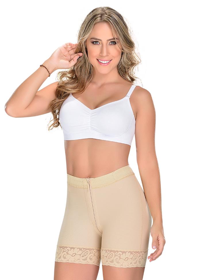 FAJA CALZON MUJER FAJAS MYD BY PAOPINK STA-3722 LEVANTACOLA BEIGE XXS
