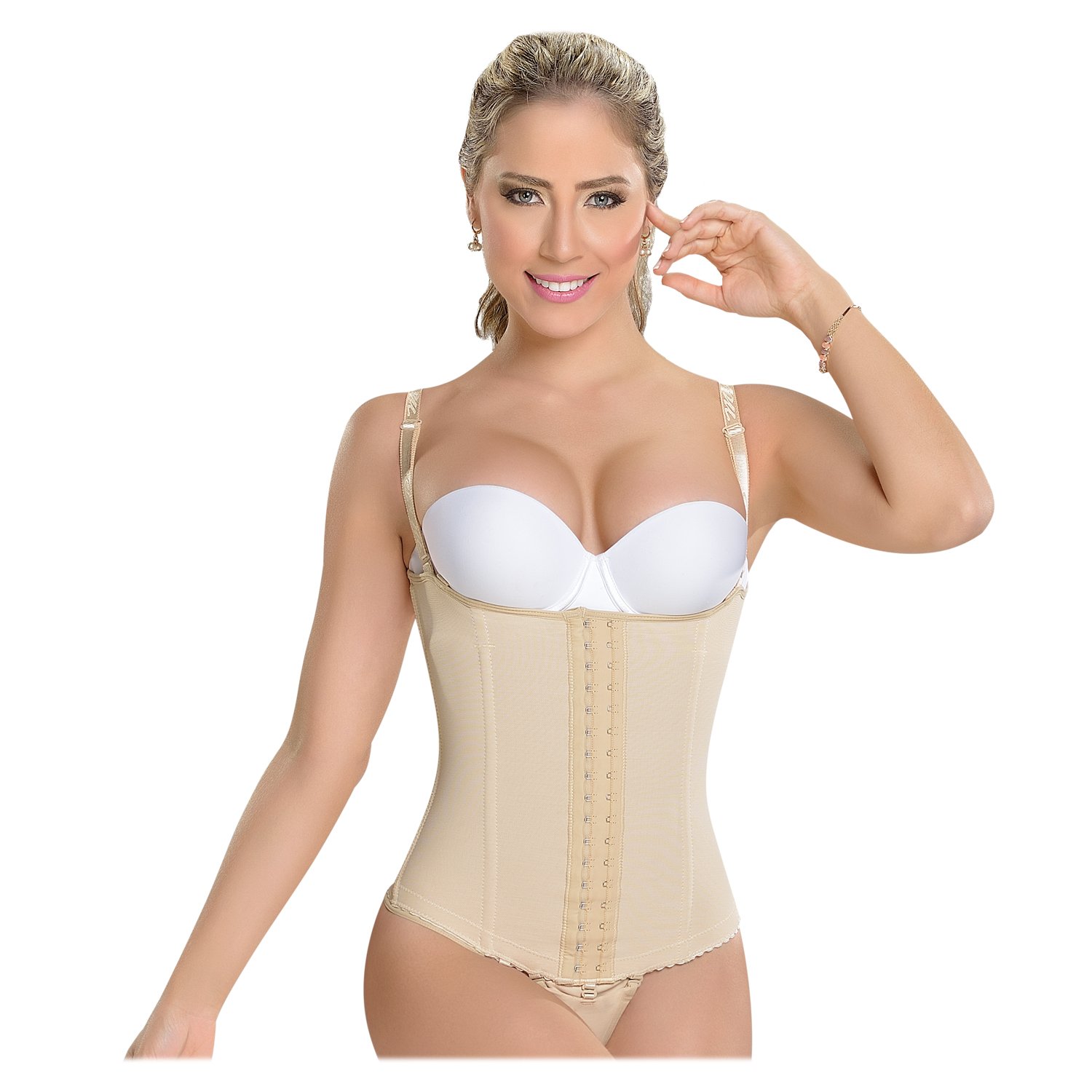 FAJA MUJER FAJAS MYD BY PAOPINK COLOMBIANA CORSET CINTURILLA BEIGE F 0053 PAOPINK - 1