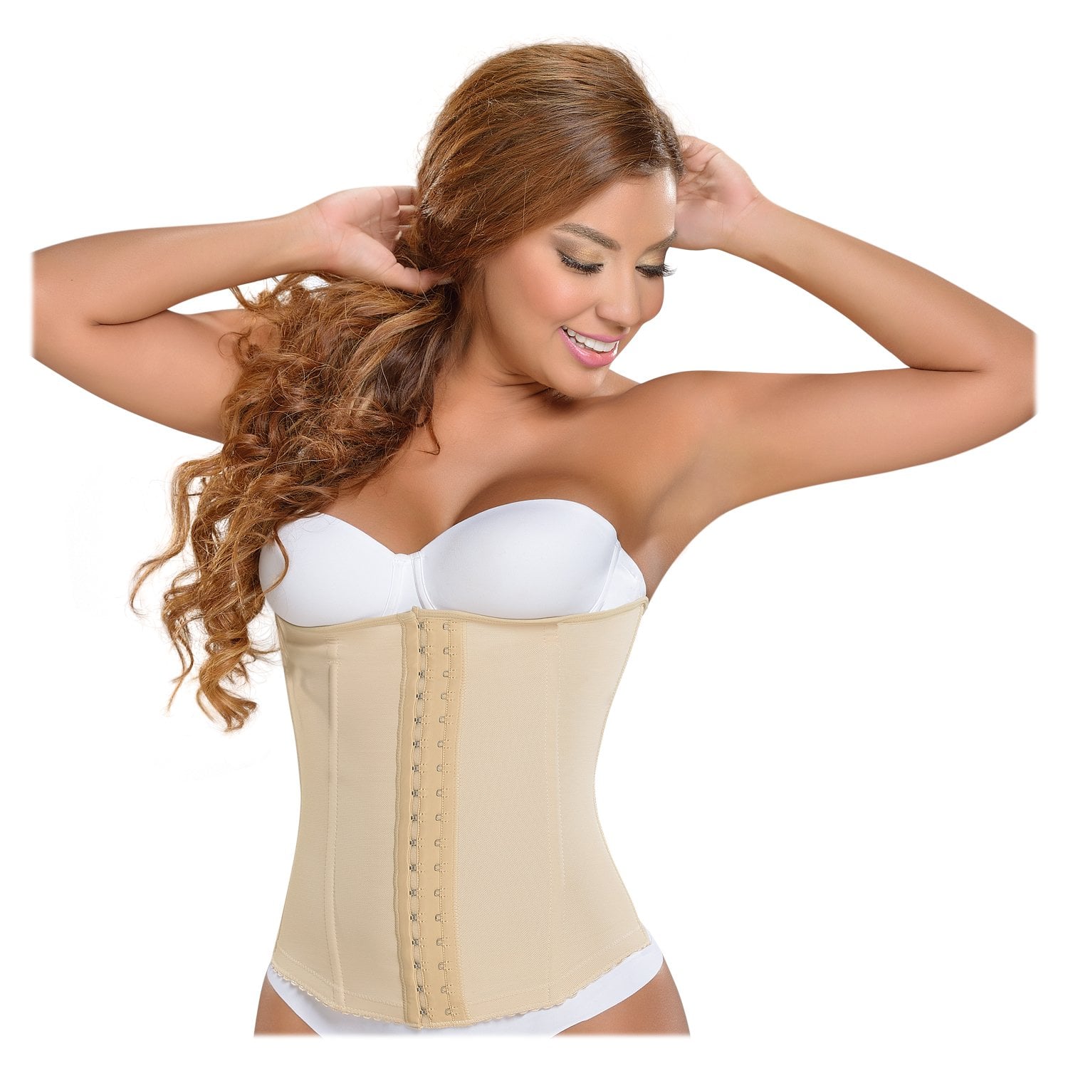 FAJA MUJER FAJAS MYD BY PAOPINK COLOMBIANA CORSET CINTURILLA BEIGE F 0056 PAOPINK - 1