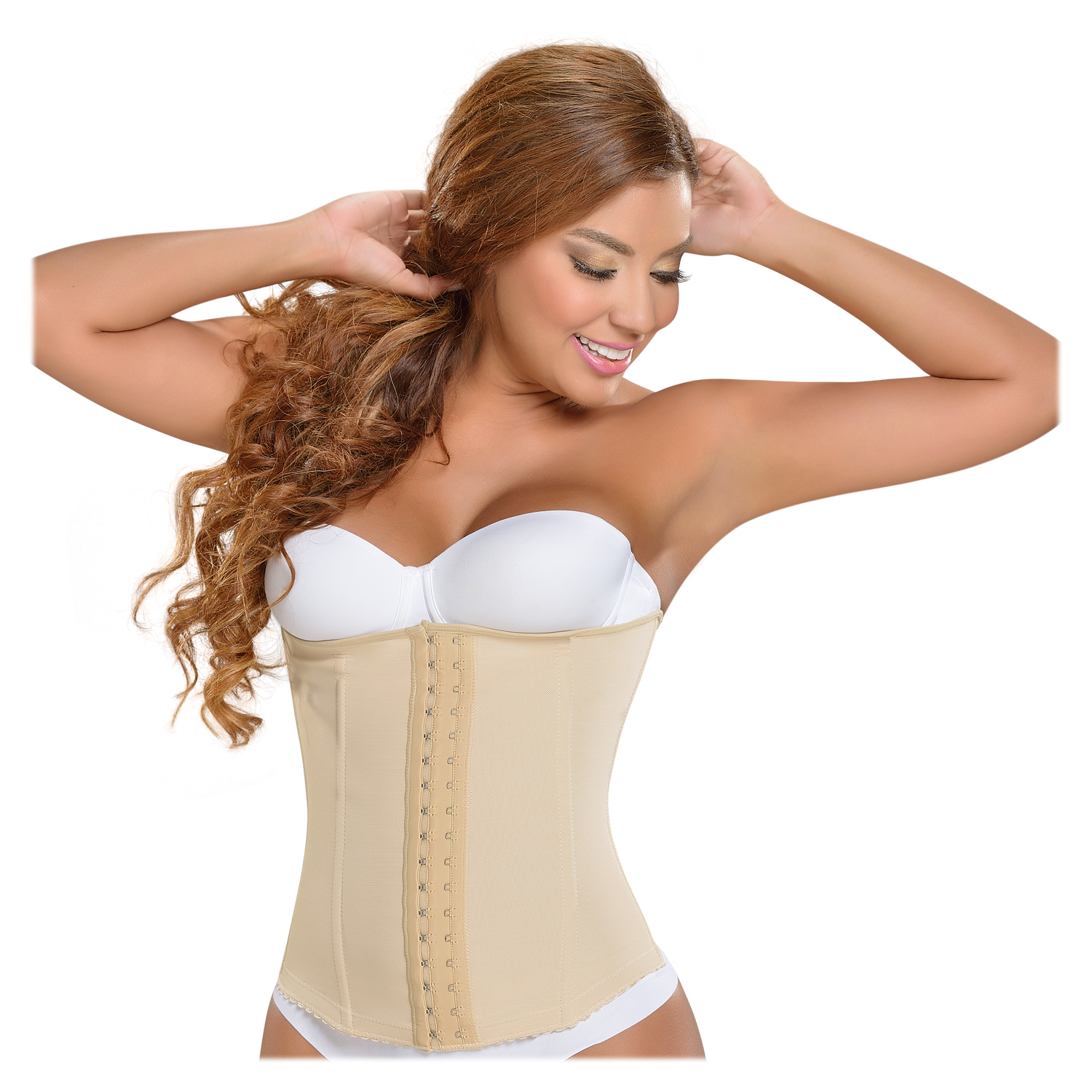 FAJA MUJER FAJAS MYD BY PAOPINK COLOMBIANA CORSET CINTURILLA BEIGE F 0056 PAOPINK - 1