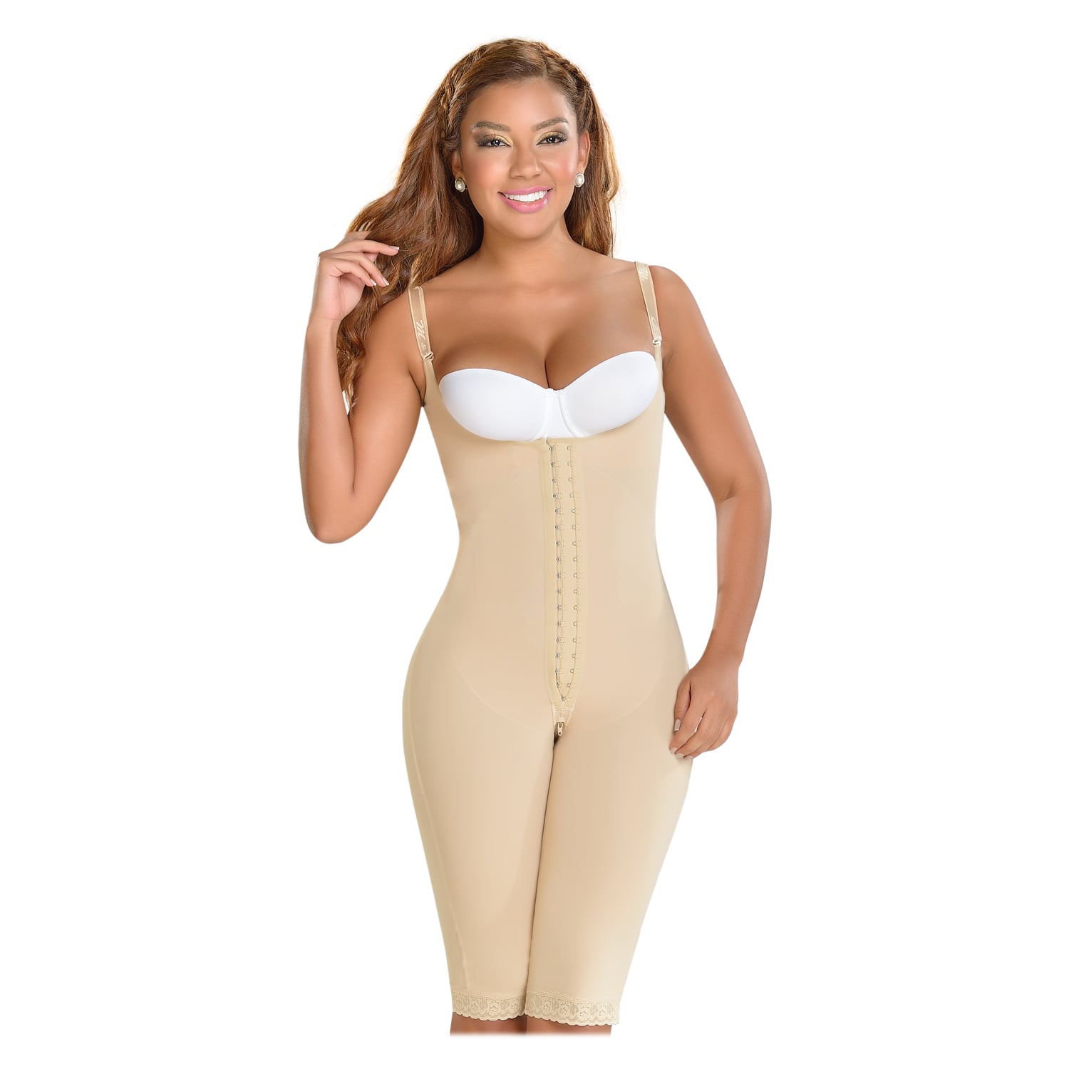FAJA MUJER FAJAS MYD BY PAOPINK COLOMBIANA LARGA BEIGE F 0478 - 1