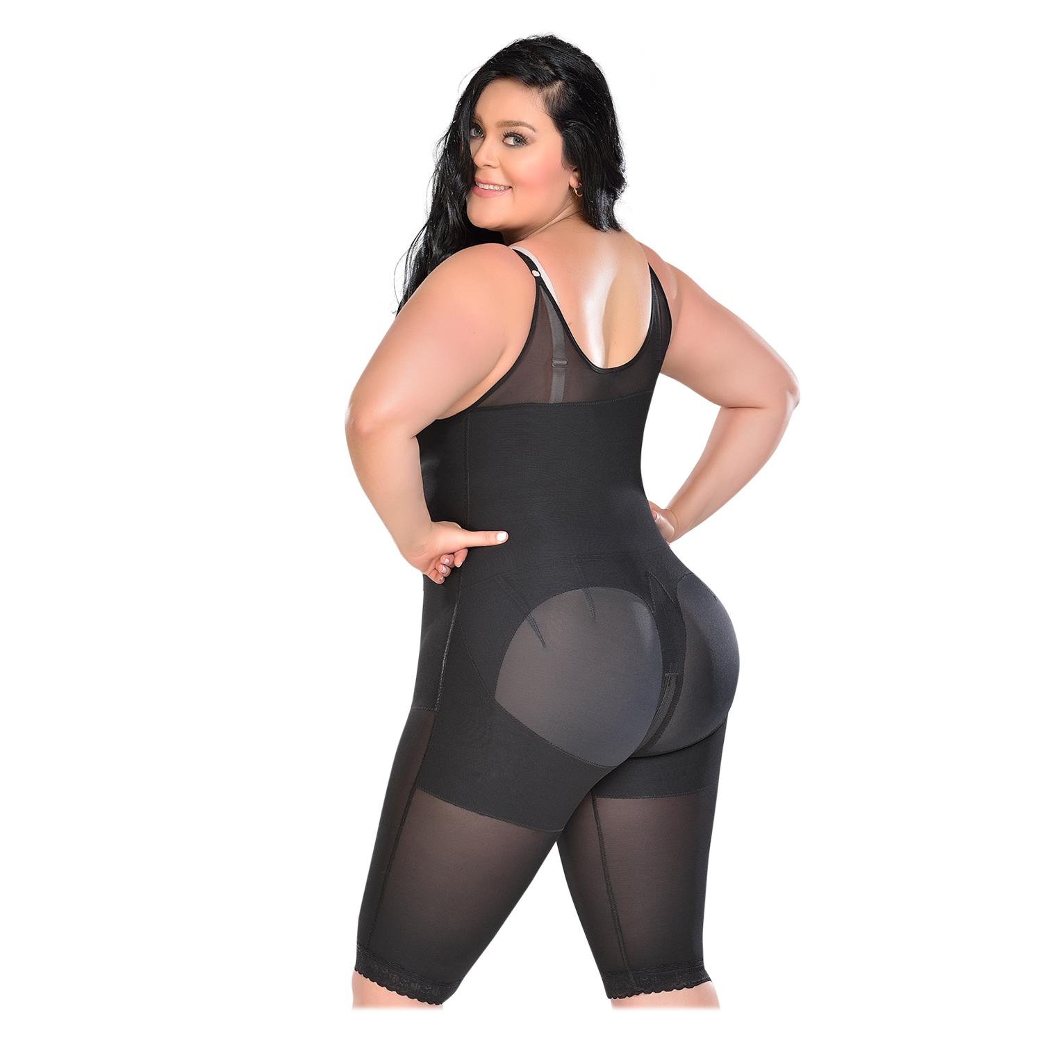 FAJA MUJER FAJAS MYD BY PAOPINK F-0078 LARGA 2 HILERAS DE BROCHES CON BRETEL DELGADO NEGRO 2XL - 5