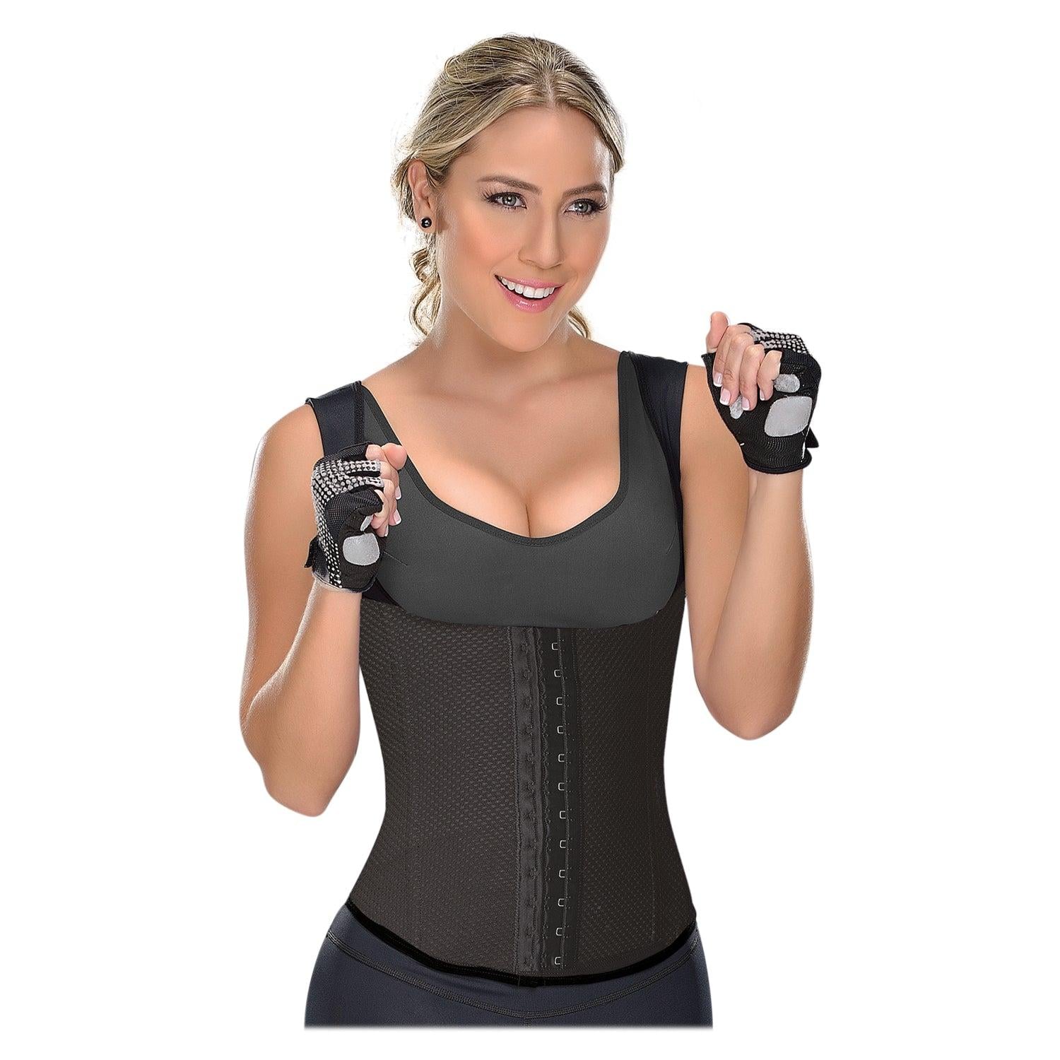 FAJA MUJER HABY PAOPINK FL-0555 DEPORTIVA CHALECO EN LÁTEX O WAIST TRAINER MYD - 4