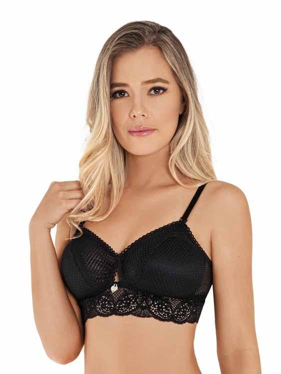 BRALETTE CON ENCAJE REALCE NATURAL - 1