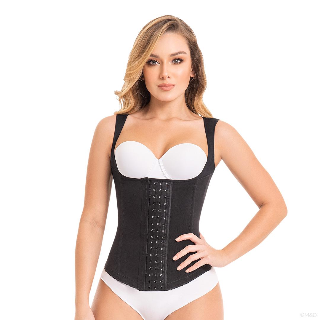 FAJA CINTURILLA MUJER FAJAS MYD BY PAOPINK C-4055 CORSET COLOMBIANO PAOPINK NEGRO XS - 1