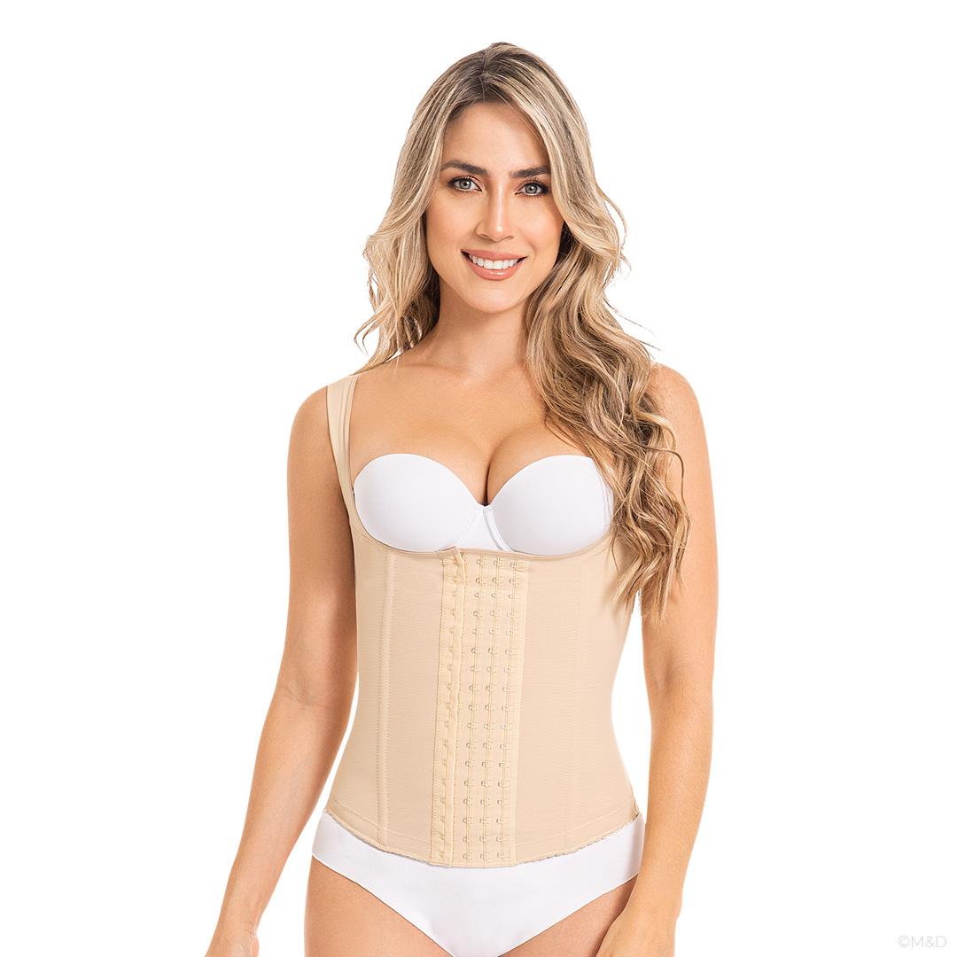 FAJA CINTURILLA MUJER FAJAS MYD BY PAOPINK C-4055 CORSET COLOMBIANO PAOPINK NEGRO XS - 2