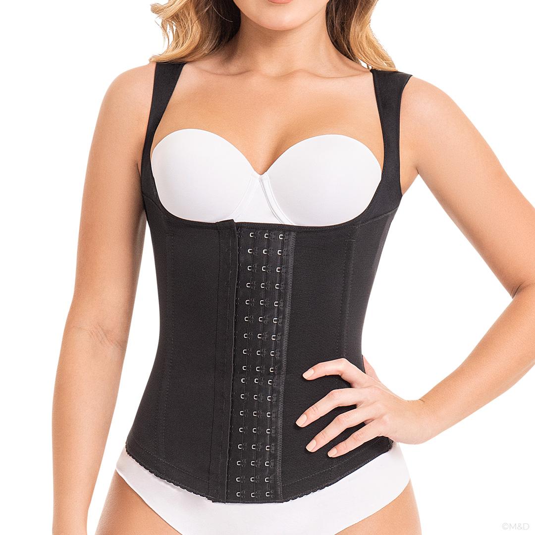 FAJA CINTURILLA MUJER FAJAS MYD BY PAOPINK C-4055 CORSET COLOMBIANO PAOPINK NEGRO XS - 3