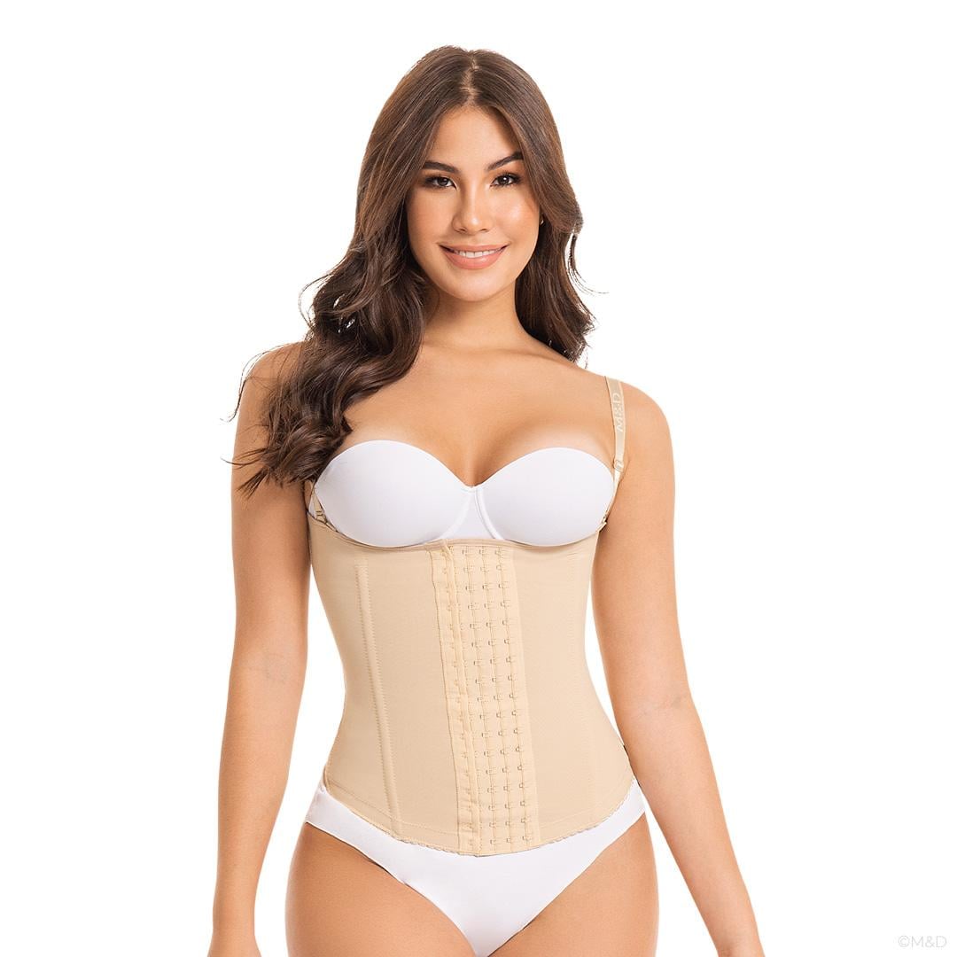 FAJA MUJER FAJAS MYD BY PAOPINK C-4053 CORSET O CINTURILLA COLOMBIANA PAOPINK BEIGE XL - 1
